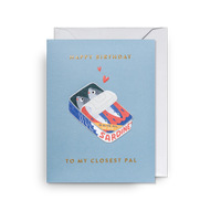 To My Closest Pal Sardines | Ruby Taylor | Mini Birthday Card